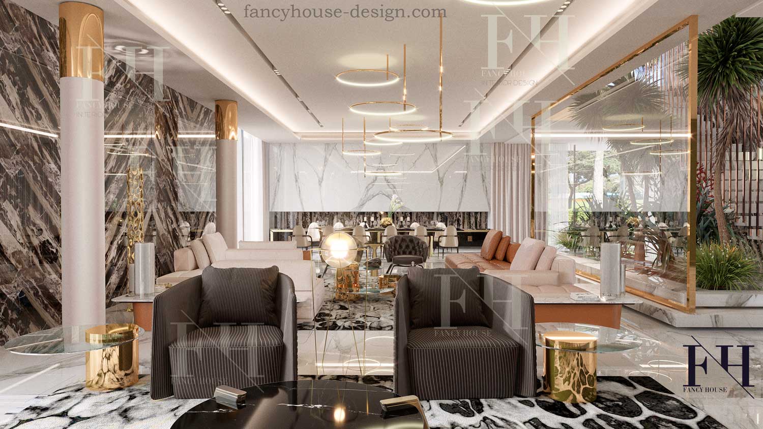 Luxury dream home interior by top designers in Dubai