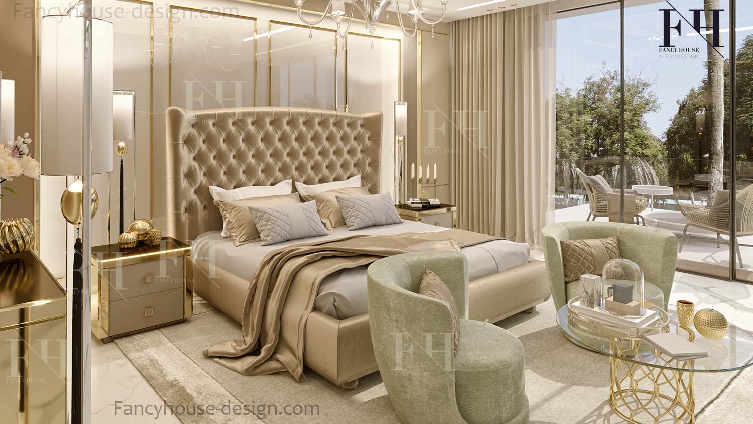 unique bedroom interior design in Dubai