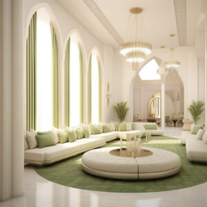 Beautiful simple majlis living room interior design