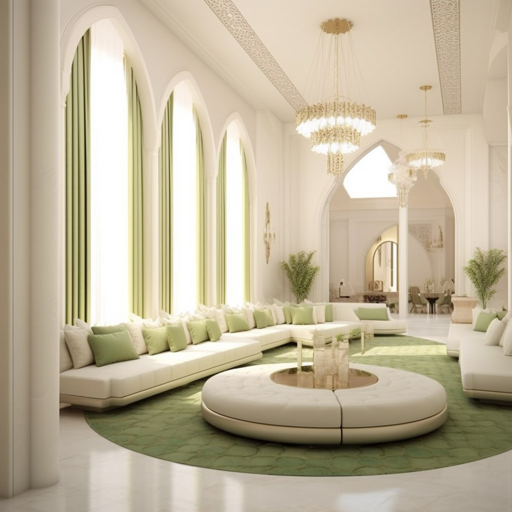 Beautiful simple Arabian living room