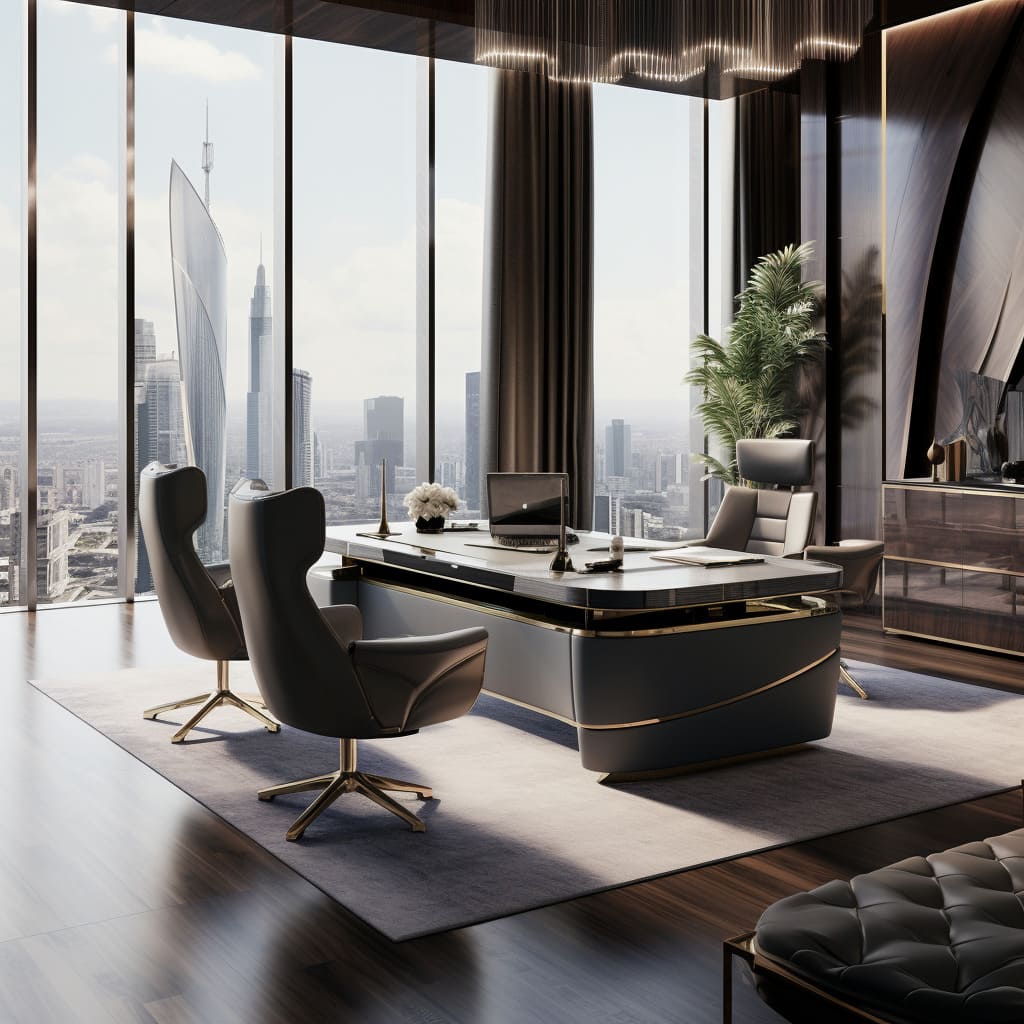 Modern Luxury Office Interior Design In Dubai UAE   A Truly Luxurious Office In Dubai Is Where Every CEOs Vision Comes To Life. 