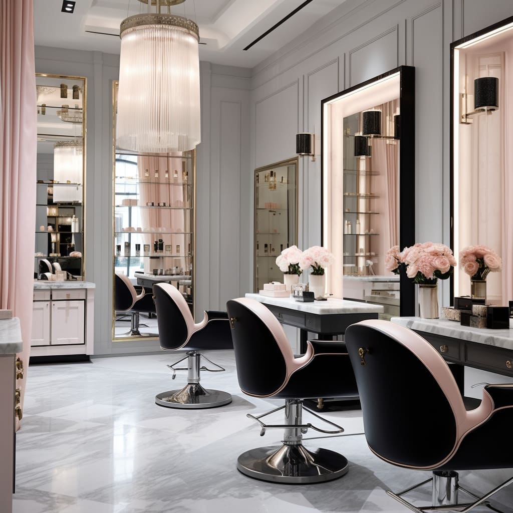 Beauty salon interior design in Dubai