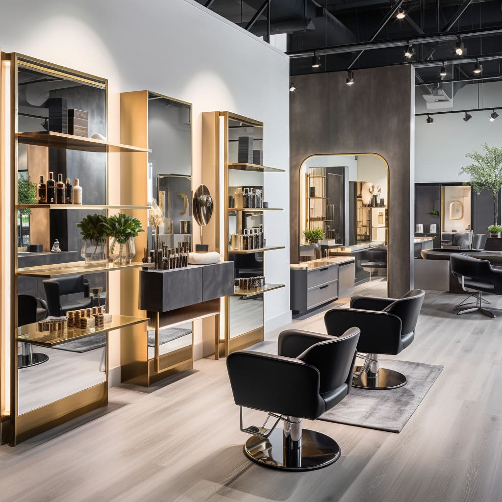 Modern beauty salon interior design