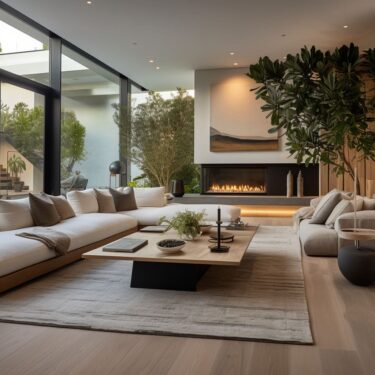 Contemporary Calm: Luxurious and Light-Filled Living Rooms