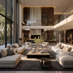 Modern Elegance of Luxurious Living Interior Design | FH