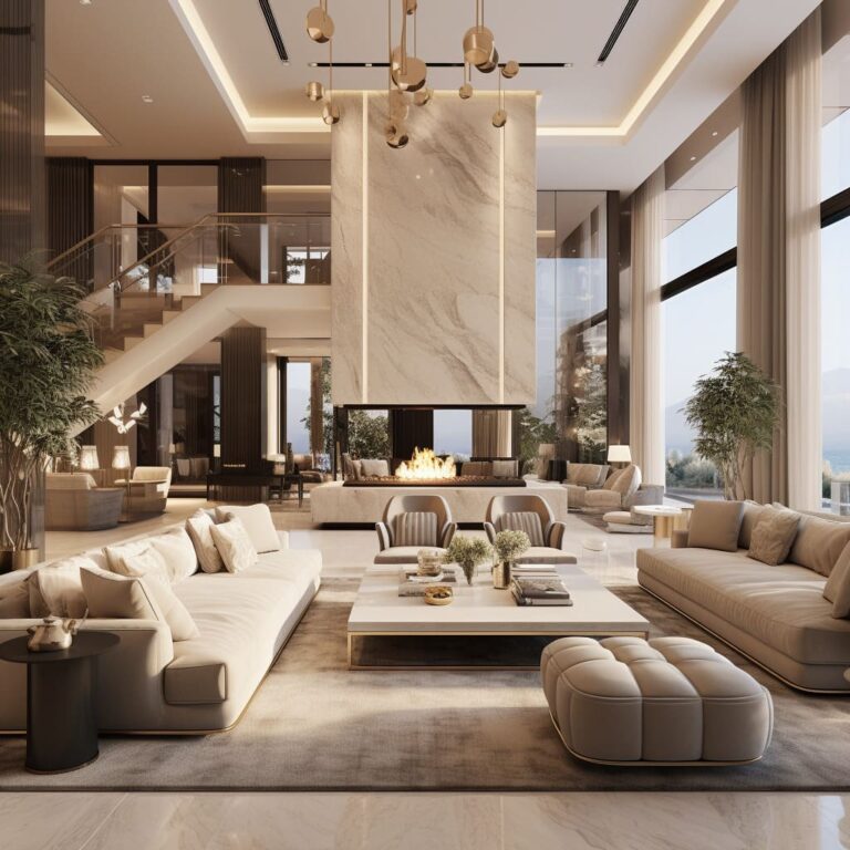 Stunning Luxurious Stone Texture Apartments Design image