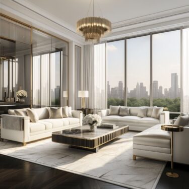 View of Common Threads and Unique Weaves in Penthouse Design | FH