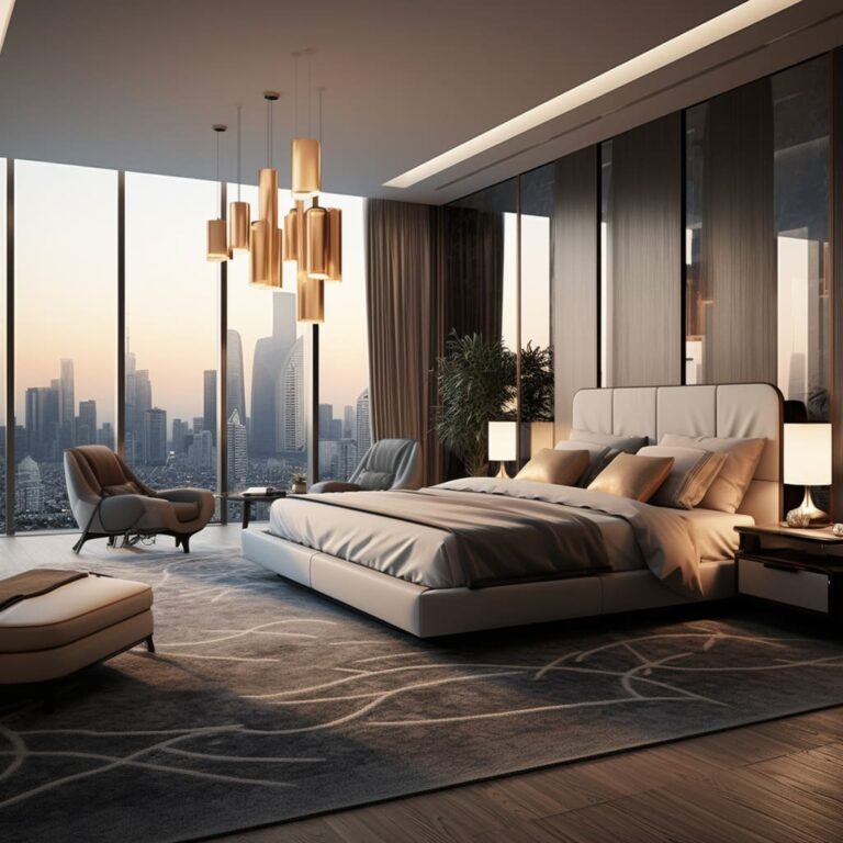 View of Modern Luxury Master Bedroom with a Minimalist Touch | Fancy House ...