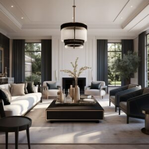 Transitional American Living Room Design: The Main Features