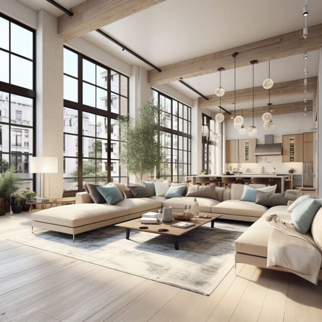 Image showcasing Urban Industrial-Chic Aesthetic in Modern Living Rooms | FH