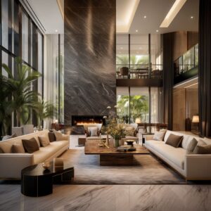 Modern Elegance of Luxurious Living Interior Design | FH