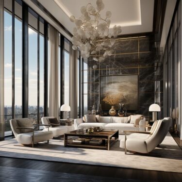 Contemporary Luxury Penthouse Interior Design | FH