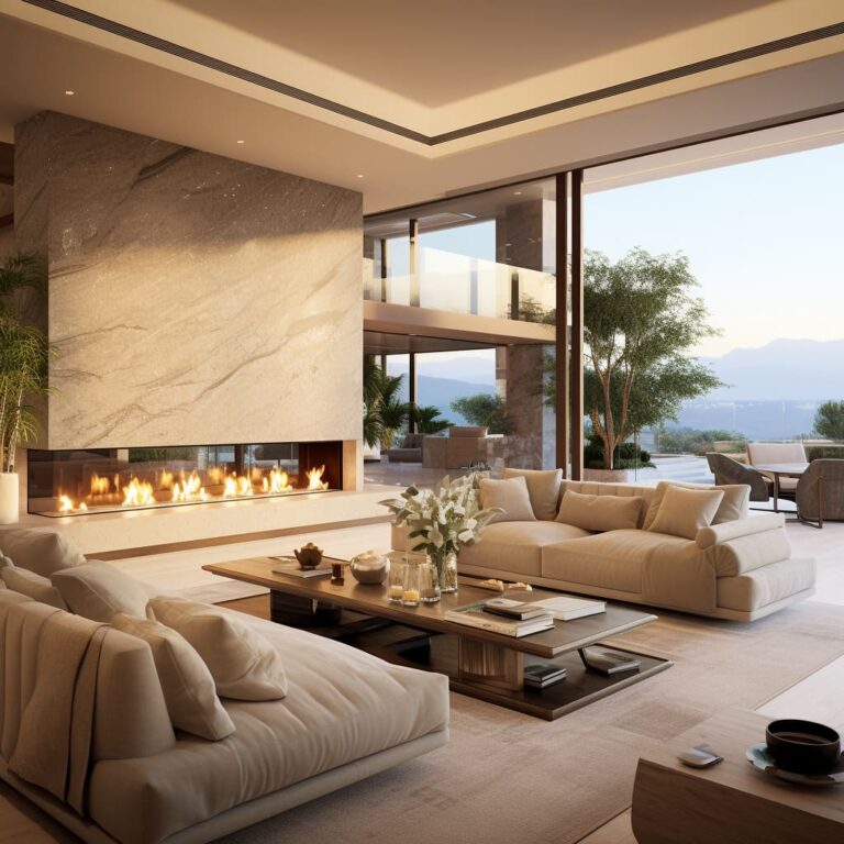 Modern Elegance of Luxurious Living Interior Design | FH