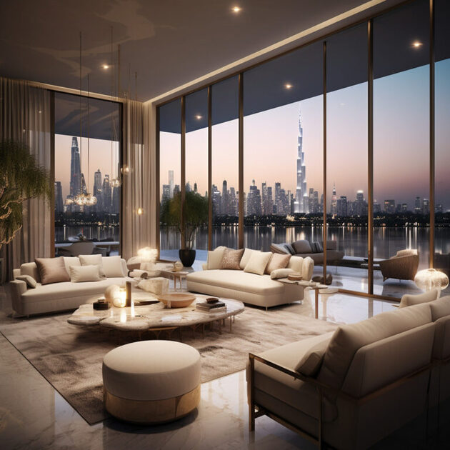 Illustration of Green Luxury Penthouse Interior Design Philosophies