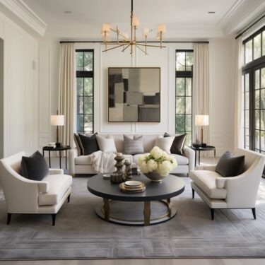 Transitional American Living Room Design: The Main Features