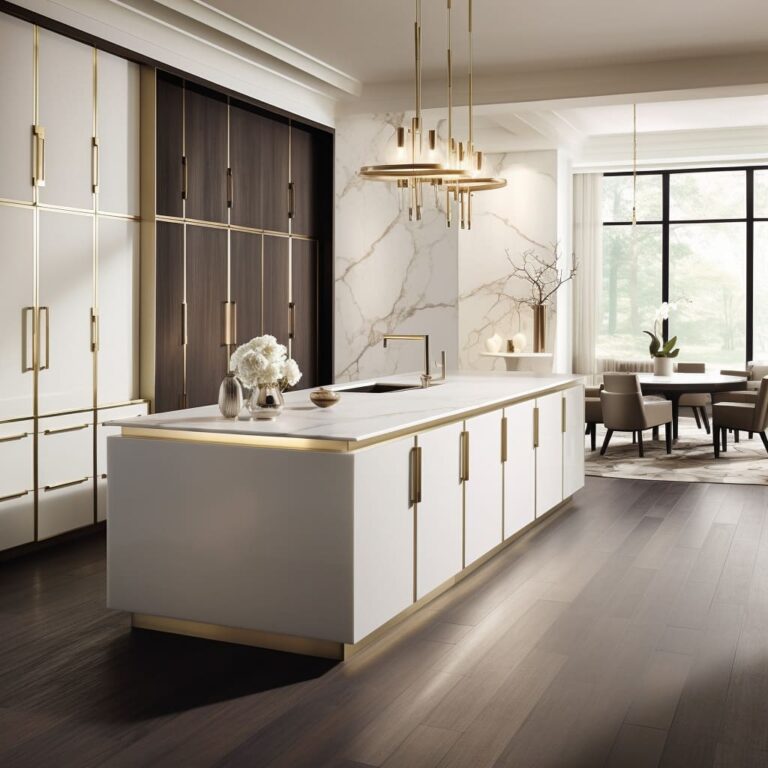 Transitional Style Kitchen Cabinets & Interior Deisgn | FH