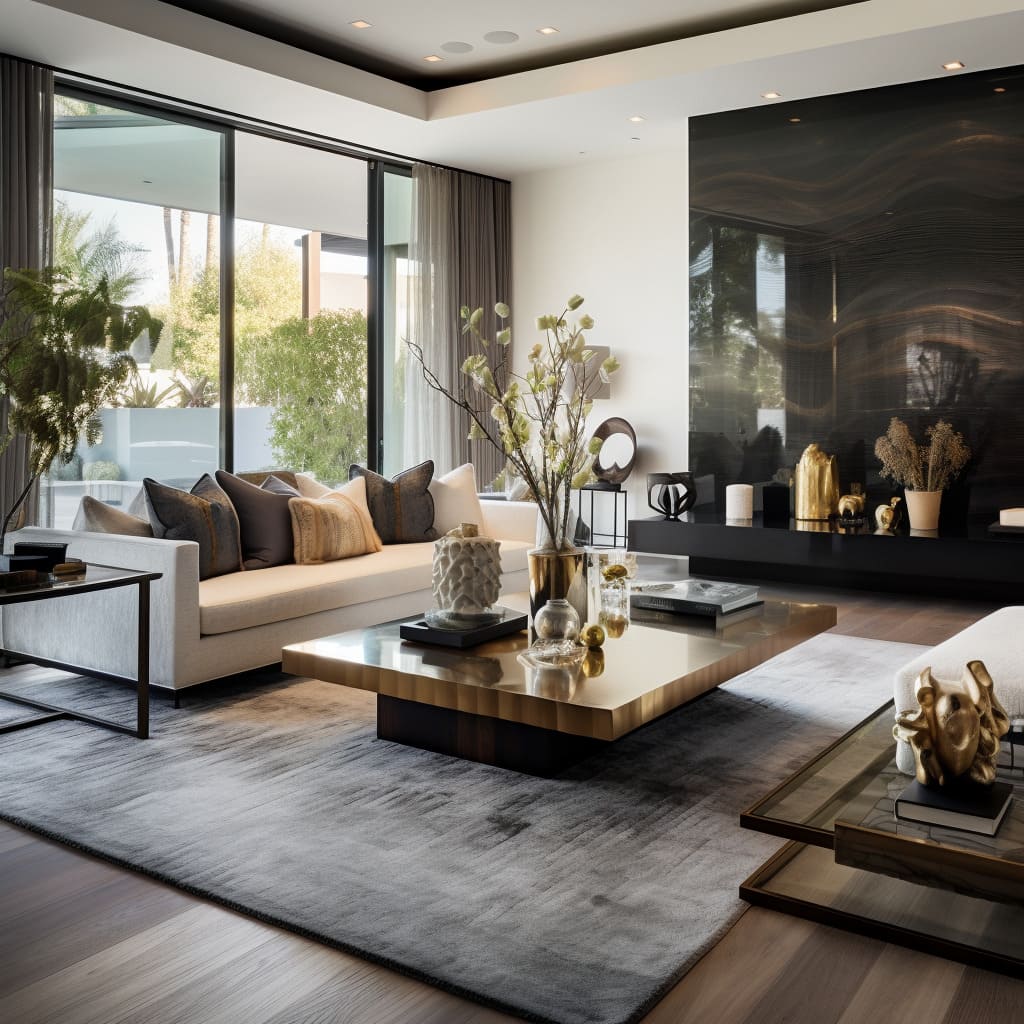 Open-concept living rooms in LA champion modern designs and luxury finishes.