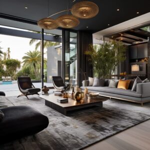 Dramatic Bold Design for Contemporary Luxurious Living Rooms