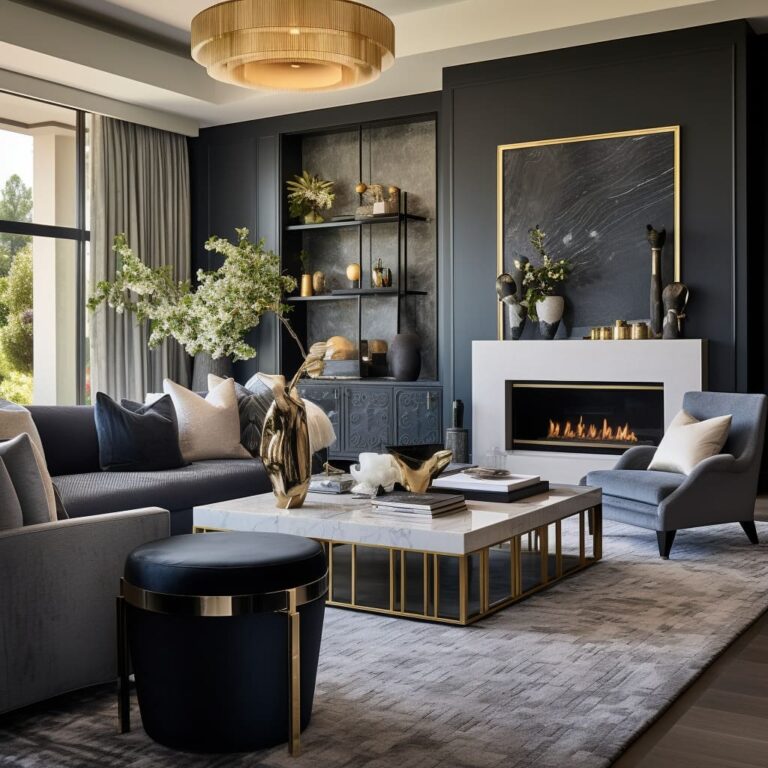 Dramatic Bold Design for Contemporary Luxurious Living Rooms