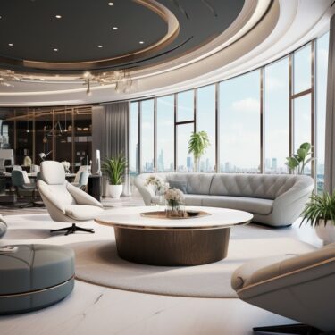 Luxury Elegance in Modern CEO Office Interior Design | FH