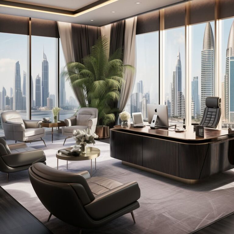 Luxury Elegance in Modern CEO Office Interior Design | FH