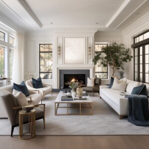 Transitional American Living Room Design: The Main Features