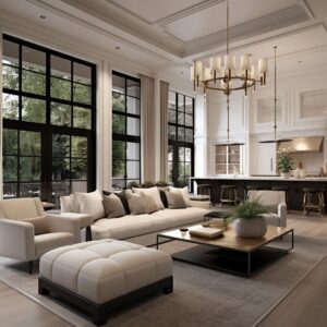 Transitional American Living Room Design: The Main Features