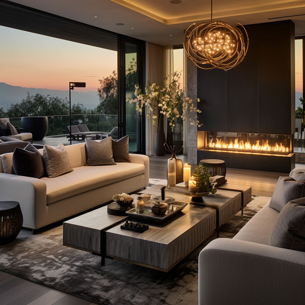 The house embodies the spirit of Los Angeles through its luxury and contemporary designs.