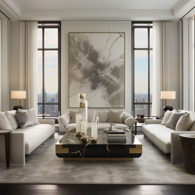 Incredible Penthouse Interior Design Ideas For A Modern Luxury Vibe - Master Suite Interior Texture In Penthouse Apartment