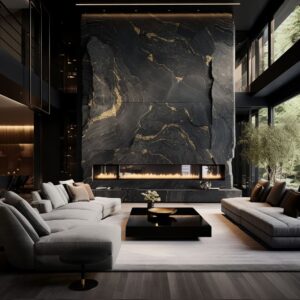 The Elegance of Stone in Luxurious Living Rooms