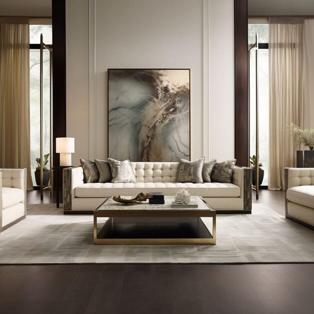 Timeless Tranquility: Luxury Living Room Interior Design