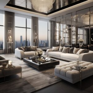 Contemporary Luxury Penthouse Interior Design: A Fusion of Elegance and Comfort