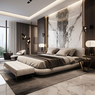 Master Bedroom Designs with Marble Headboards | Fancy House