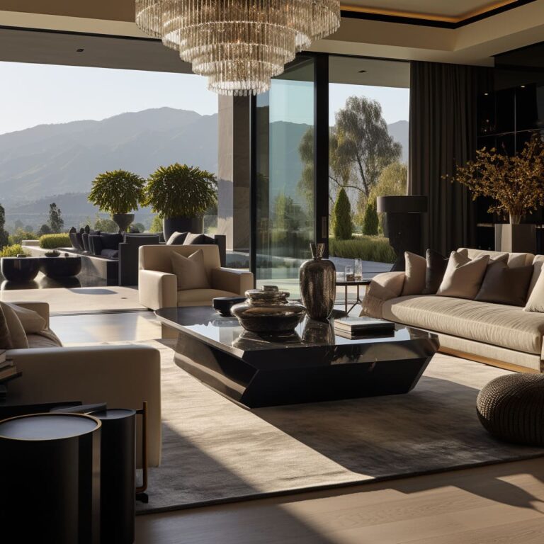 Dramatic Bold Design for Contemporary Luxurious Living Rooms