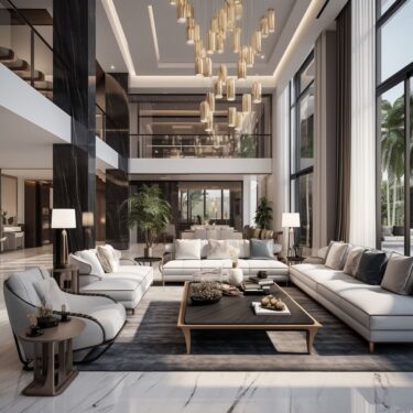 Modern Luxury: Spacious Elegance in House Interior Designs