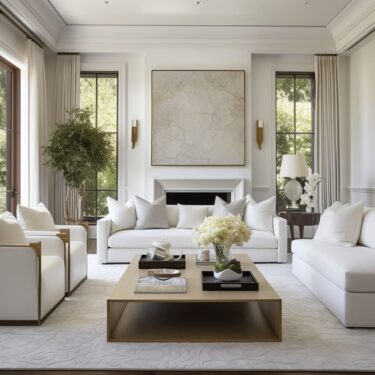 Bright and Beautiful: White Living Room Magic | FH