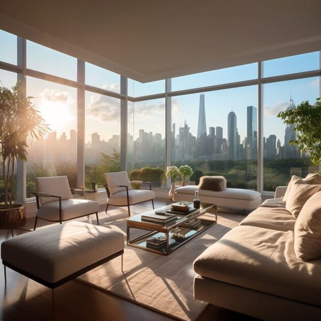 Photo inspiration: Fresh Look at Penthouse Minimalist Aesthetic In Living Room Designs