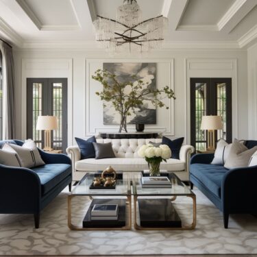 Transitional American Living Room Design: The Main Features