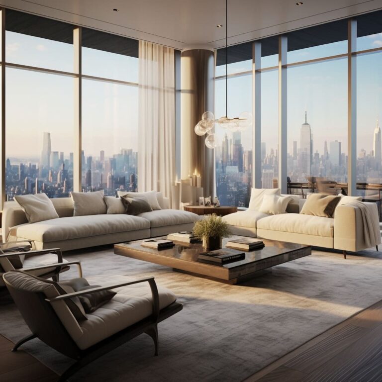 Understated Elegance Penthouse Apartment Interior Design photo