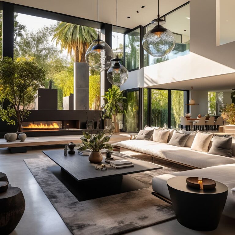 Contemporary Calm: Luxurious and Light-Filled Living Rooms