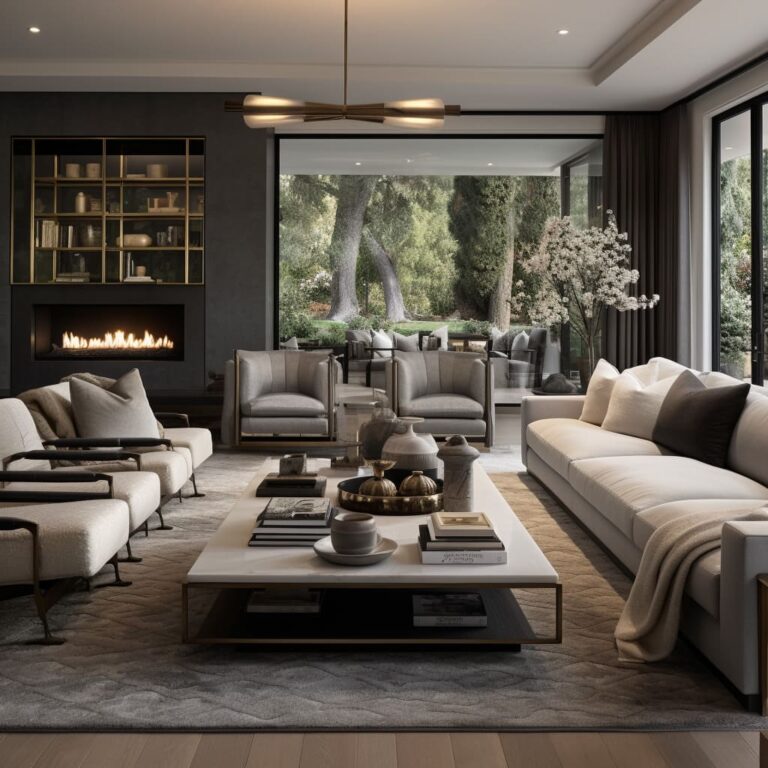 Dramatic Bold Design for Contemporary Luxurious Living Rooms