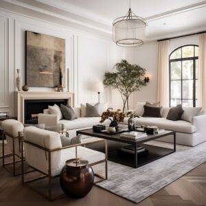 Transitional American Living Room Design: The Main Features