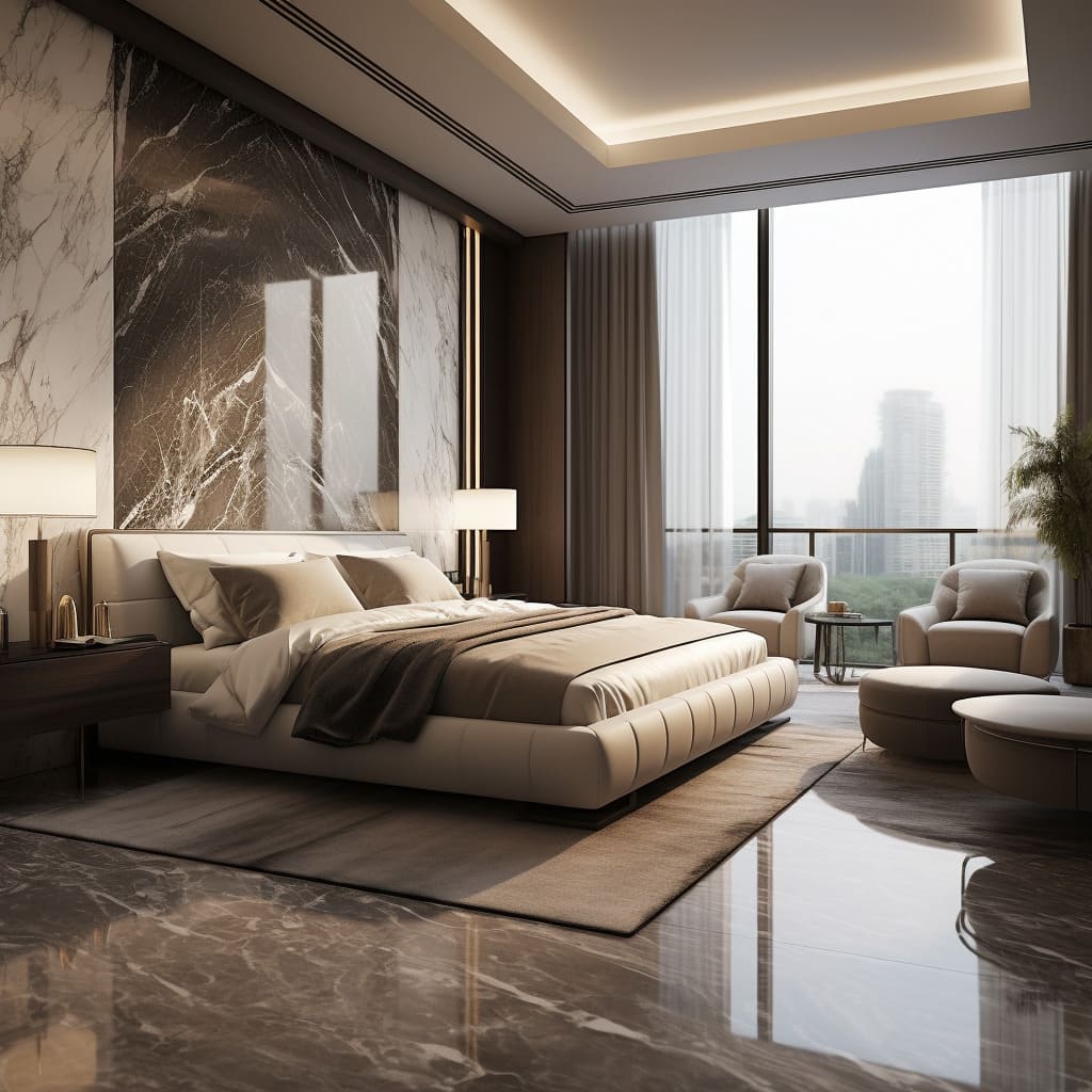 With a keen eye for interior design, even a simple bedroom can feel lavish.