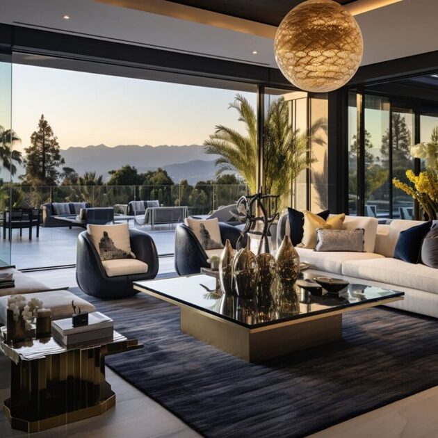 Dramatic Bold Design for Contemporary Luxurious Living Rooms