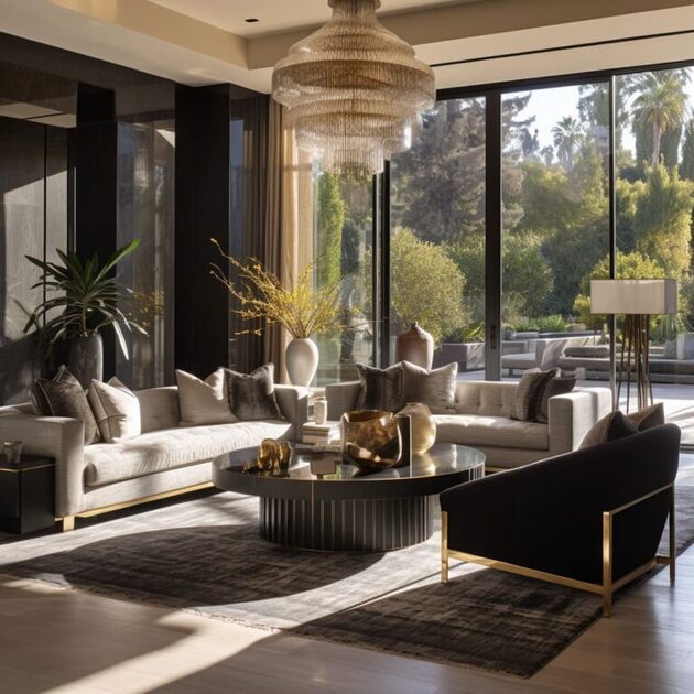 Dramatic Bold Design for Contemporary Luxurious Living Rooms