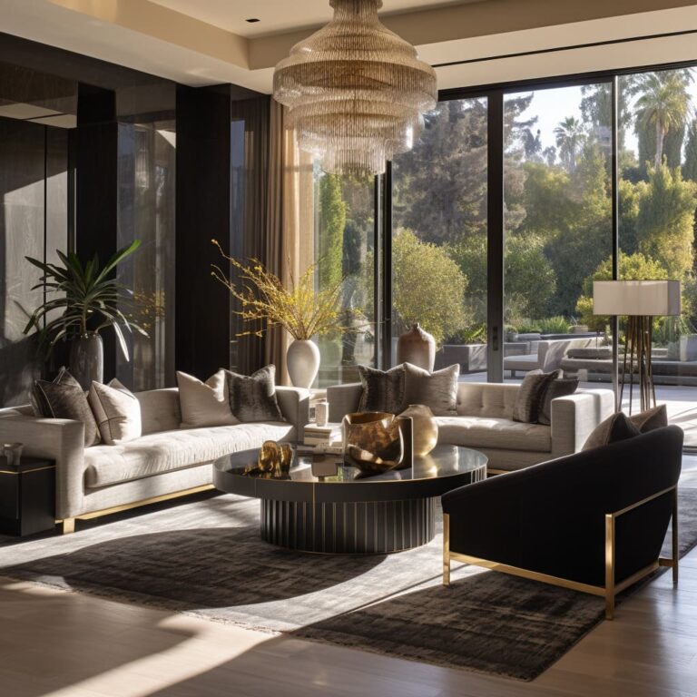 Dramatic Bold Design for Contemporary Luxurious Living Rooms