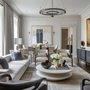 Blending Timelessness and Trend: Mastering Transitional Style in Living Room Design