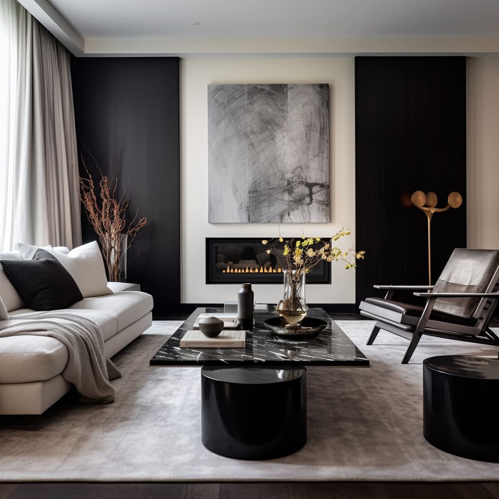 A minimalist living room where harmony and simplicity reign