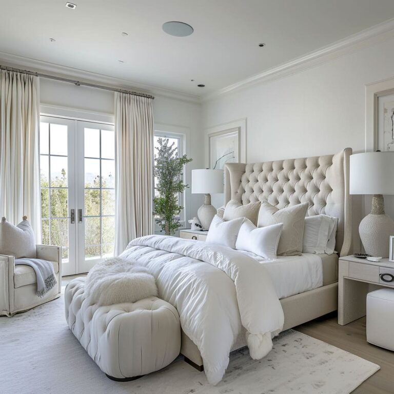 Luxury Farmhouse Master Bedroom Interior Design Ideas | FH