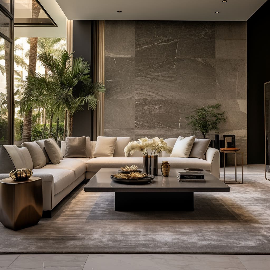 A stylish sitting area in high-end house